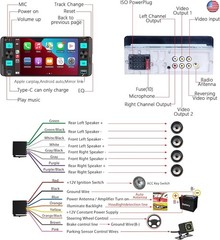 Single Din Radio Car Stereo with Wireless Apple CarPlay,Single Din Touchscreen