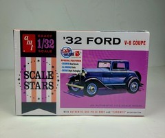 AMT Scale Stars 1932 ’32 Ford V-8 Coupe 1/32 Scale Model Kit AMT1181/12 SEALED