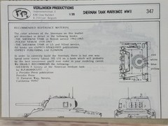 Verlinden Productions 1/35 Decal USA Sherman Tank Markings WWII Dry Transfer 347