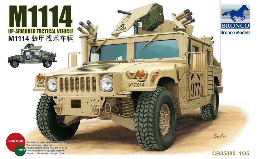 BRONCO CB35080 1/35 M1114 Up-Armored Tactical Vehicle