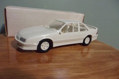 Ertl/AMT 1990 Chevy Beretta GTZ Promo Car with Original Box, White, New Cond.