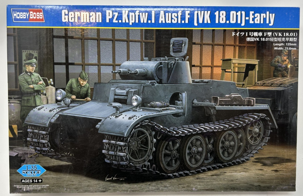 Hobby Boss Model Kit – German PZ.Kpfw.I Ausf.F VK 18.01 Early #83804 – Complete!