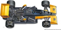 1/12 Lotus 99T 1987 Monaco GP Winner Model Kit by Platz/Beemax