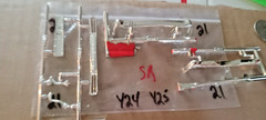 Misc Model Car Chrome Bumper Parts 1/24/25 scale (Parts only) Package # 21