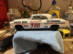 Moebius Models Chrysler 300 (1955 Stock Car Winner) 1:25 Scale (Built Model)