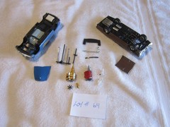 TWO MODEL CARS BUILT UP JUNKYARD LOT LOT #64