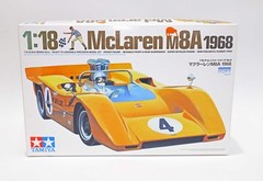 Vintage Tamiya Mclaren M8A Model Kit 1:18 Scale Open Box Partially Assembled JP