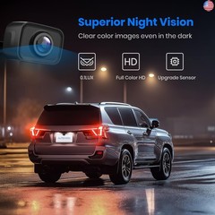 AUTO-VOX CS-2 Wireless Backup Camera with 4.3″ Car Monitor, Easy Install Stable