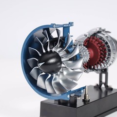 Educational DM122 Turbofan Engine Model Kit All-Metal 1:20 Scale Assembly DIY