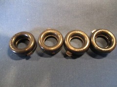 Model car parts 1997 Ford Thunderbird race car tires, wheels and backing plates