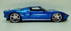 Ford GT40 Race Car Classic Custom Built Concept 18 Model 12 Carousel Blue 1:24