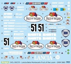 Decalcas 1:24 Scale Decal Lancia Beta Montecarlo Gr.5 GSS # DCL-DEC111 Cartograf