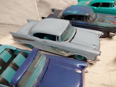 Model Junkyard/parts Plastic Custom Vintage Car Lot Of 11 Custom 55-57 Chevy