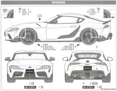 Tamiya 1/24 Toyota GR Supra Custom 24371 GR Parts Aero TRD Wheels Kit Japan