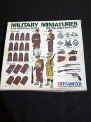 1/35 Tamiya MM107 British Army Infantry & Color Chart Catalog Vintage Model 1970