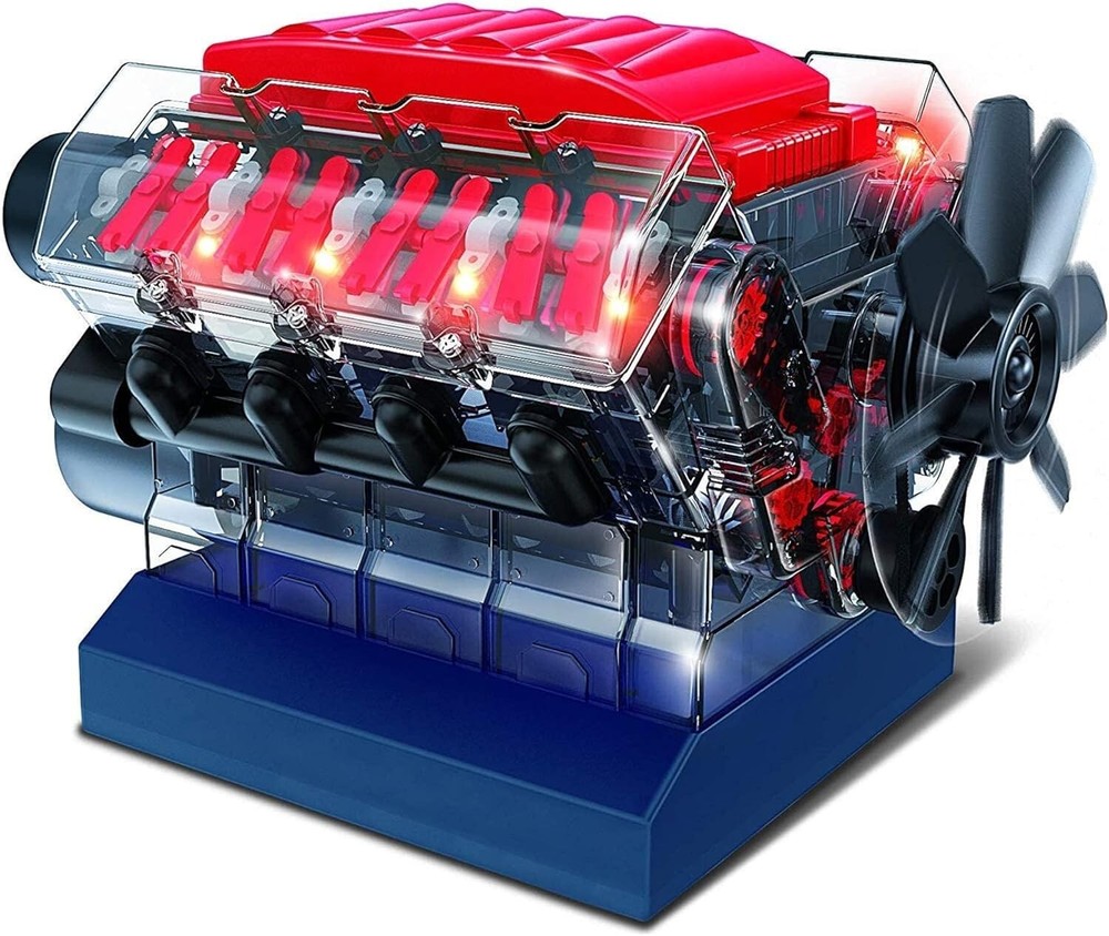 PLAYZ V8 COMBUSTION ENGINE WORKING MODEL 270 STEEM PARTS