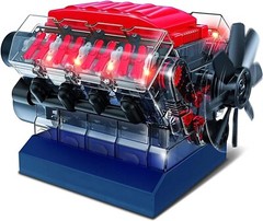 PLAYZ V8 COMBUSTION ENGINE WORKING MODEL 270 STEEM PARTS