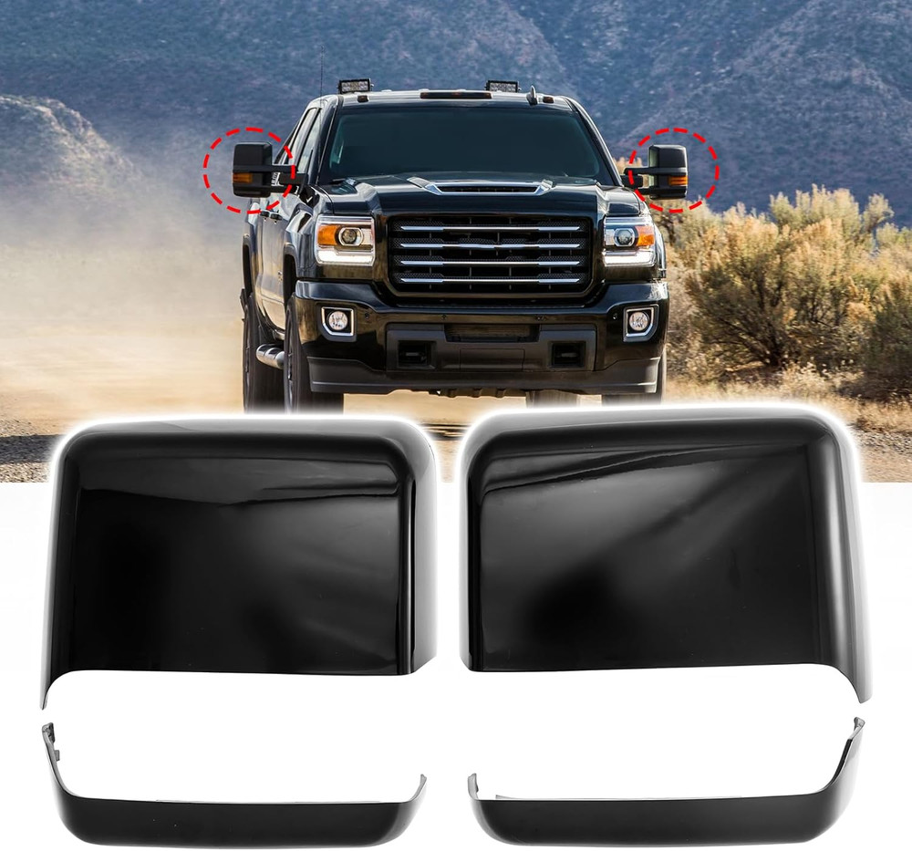 Tow Mirror Caps Fit for for Chevy Silverado GMC Sierra 2014-2019,23444125 234441