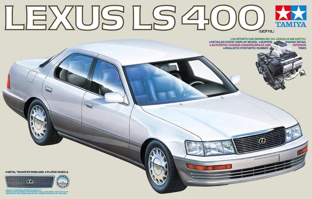 TAMIYA TA24114 1/24 Scale Lexus Ls 400 Kit (Ucf11L) Model Kit