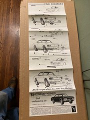 Vintage Annual AMT 1965 Chevrolet Corvair Corsa Ht Model Kit Instructions Sheet