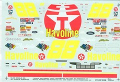 NASCAR DECAL #88 HAVOLINE 1995 FORD THUNDERBIR ERNIE IRVAN 1/24 SLIXX