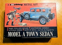 1972 Vintage Hubley 4857 1/20th Scale Ford Model A Town Sedan