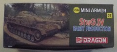 1/144 StuG.IV Early Production Dragon Mini Armor #14111 Sealed Inside MIUB