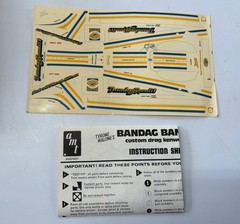 TYRONE MALONE’S BANDAG BANDIT CUSTOM DRAG KENWORTH MODEL KIT #5007- OPEN BOX