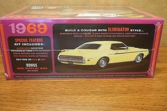 AMT 1969 COUGAR ELIMINATOR 1/25 SCALE MODEL KIT (molded in white)