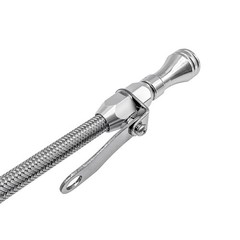 Compatible with Ford Engine Oil Dipstick, Billet Handle, 260-289-302, Silver