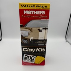 Mothers California Gold Clay Kit Value Pack 200 Grams Car Detailing