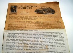 JUNK YARD, 94 PARTS STASH, FOR ’37 CHEV ROADSTER AMT #6744 DECALS, BUMPERS etc.