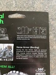 Metal Earth Horse Armour 3D Laser Cut DIY Model Building Kit Puzzle Set Craft