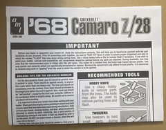 AMT ’68 Chevrolet Camaro Z/28 2 in 1 Customizing 1/25 Plastic Model Kit