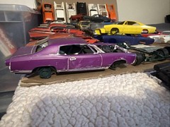 Lot Of 37 Vintage Junkyard Model Parts & Bodies Chargers ‘57 Chevy Impala Monte