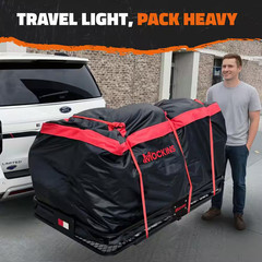 40 Cu. Ft. Waterproof Cargo Carrier Bag 70 In. X 33 In. X 30 In. Hitch Bag with