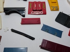 ✨VINTAGE✨ Model Kit Junkyard Graveyard Car Parts LOT Of Car Hoods Hard Tops Door