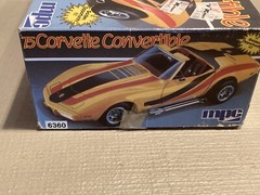 MPC ’75 Corvette Convertible Model – 1/25 Scale Kit# 6360 – Open!!