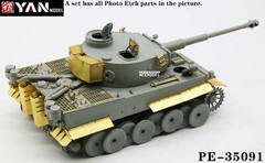 1/35 Panzer IV Tiger 1 Early“Ochsenkopf”Full PE Set w/Barrel Kit for Dragon 6328