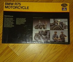 BMW R75 MOTORCYLE MODEL KIT WWII ORIGINAL FACTORY SEALED 1979 TESTORS ITALERIA