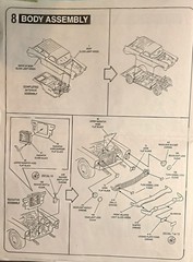56 CHEVY NOMAD – ENGINE BAY DETAILS – REVELL 2489 – MODEL CAR KIT PARTS LOT