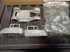 Early Hubley Metal Model A Couple Model Kit Complete