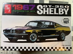AMT 1967 Ford Shelby GT-350 1/25 Scale Model Kit #800/12 Molded in White