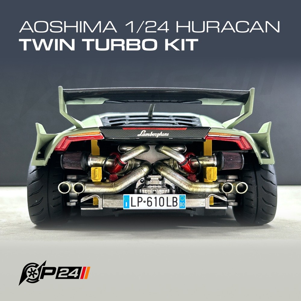 1:24 Scale Aoshima 1/24 Huracan Twin Turbo Kit