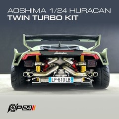1:24 Scale Aoshima 1/24 Huracan Twin Turbo Kit And Fighter Bodykit