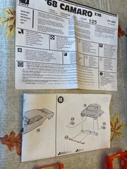 AMT 1968 Chevrolet Camaro Z28 #6559 Vtg Model Kit
