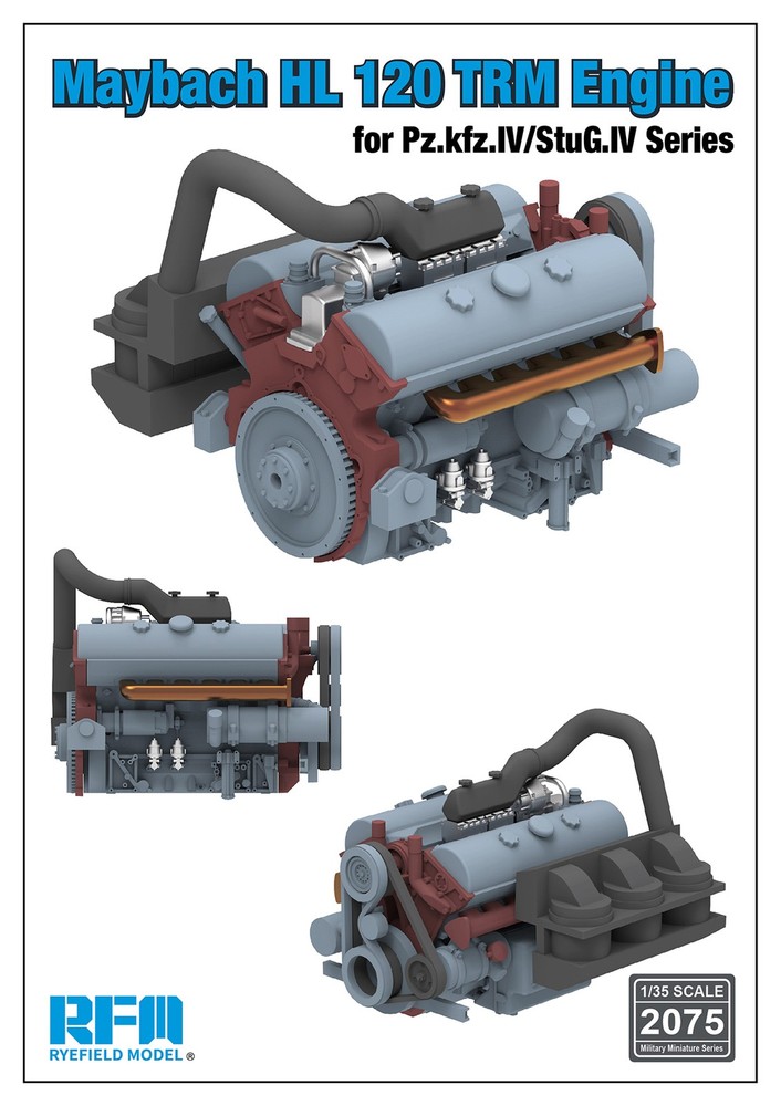 RYEFIELD 2075 1/35 HL 120 TRM Engine For Pz.kfz.IV/StuG.IV Series