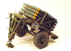 Resicast 1/35 Land Mattress Canadian Rocket Launcher Mk.I WWII w/Rockets 351139