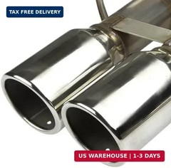 DNA MOTORING CBE-KS05 Stainless Steel Cat Back Exhaust System [Compatible with