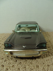 Lot of 2 Ford Thunderbird Toy Plastic Model Cars 1966 & 1958